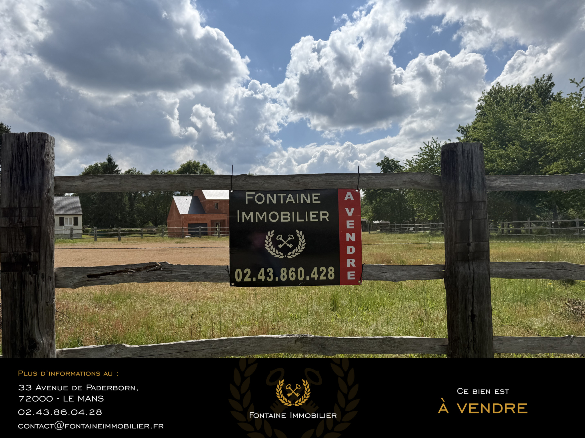 Terrain à vendre à Parigne l eveque, 1 402 m² – photo 1 sur 3