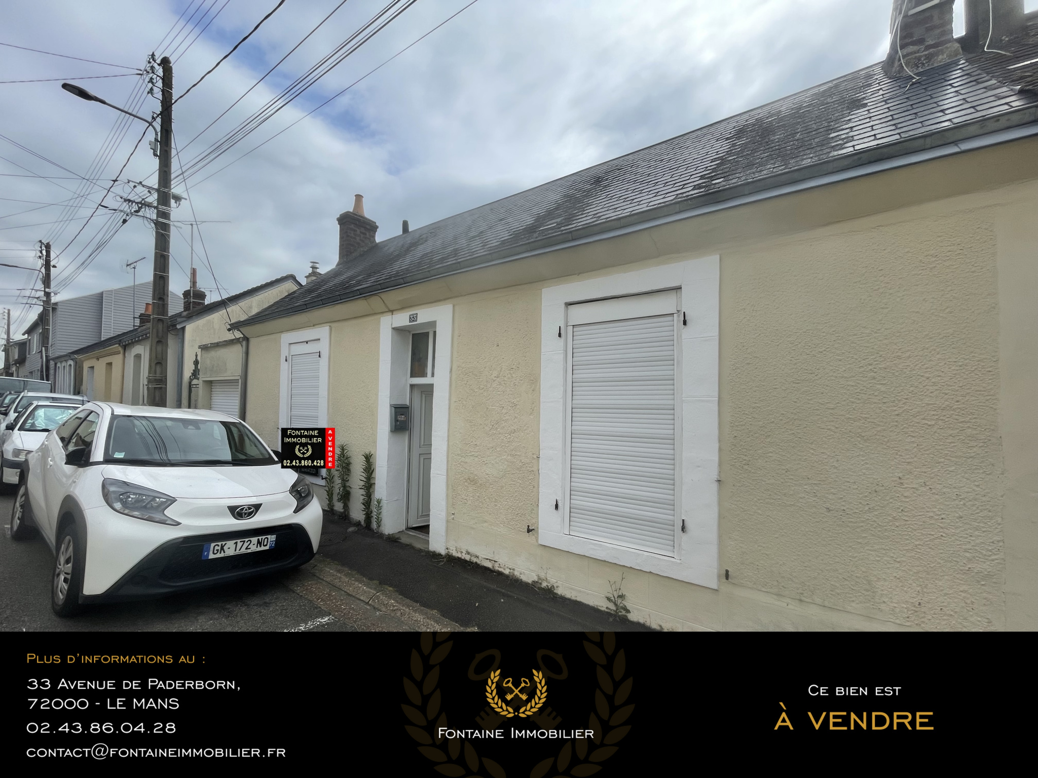 Maison de plain pied secteur Carnot